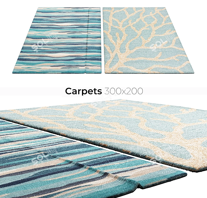 Luxury Interior Carpets 3D model image 1