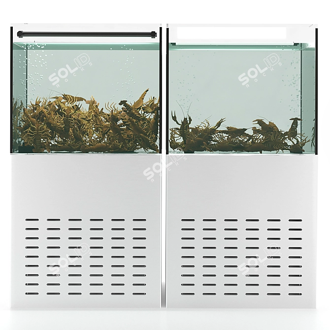Aquatic Paradise: Crayfish Kingdom 3D model image 4