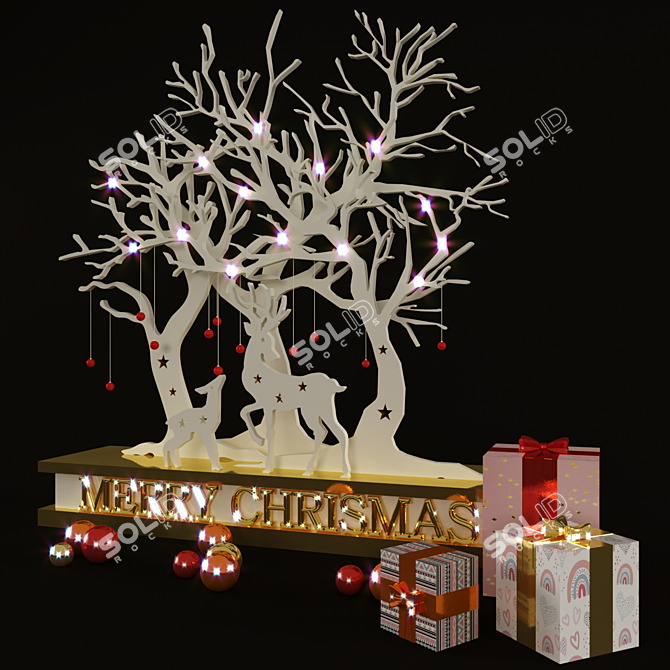 Elegant Decor Set: High-Quality, 3D, Corona 3D model image 6