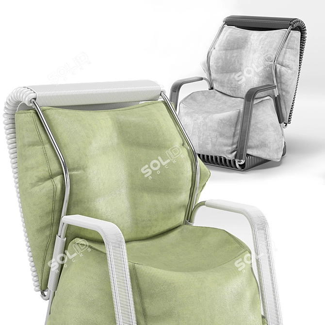 Convertible Comfort Armchair 3D model image 2