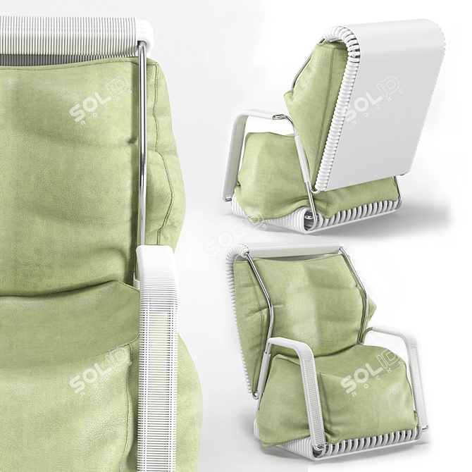 Convertible Comfort Armchair 3D model image 4