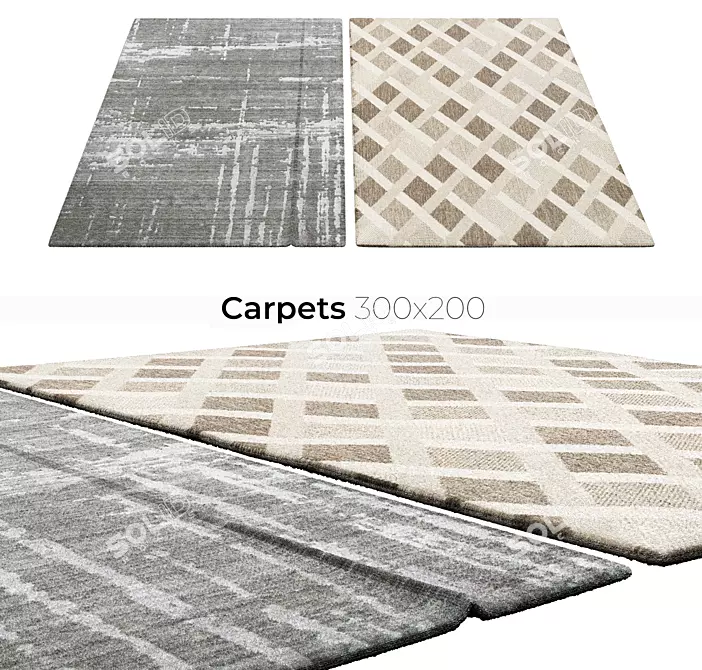 Elevate Your Space: Stylish Carpets 3D model image 1