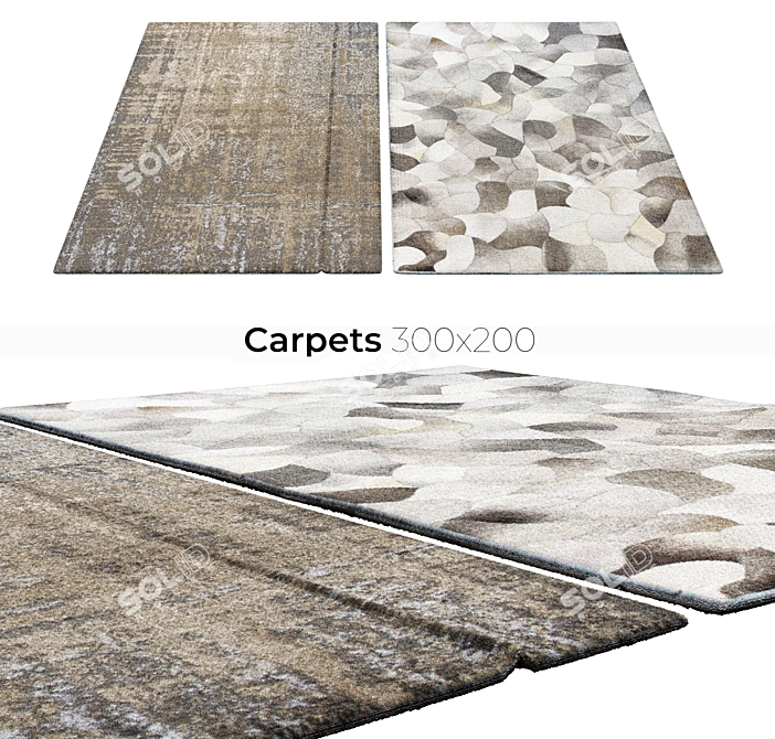 Luxury Interior Carpets 3D model image 1