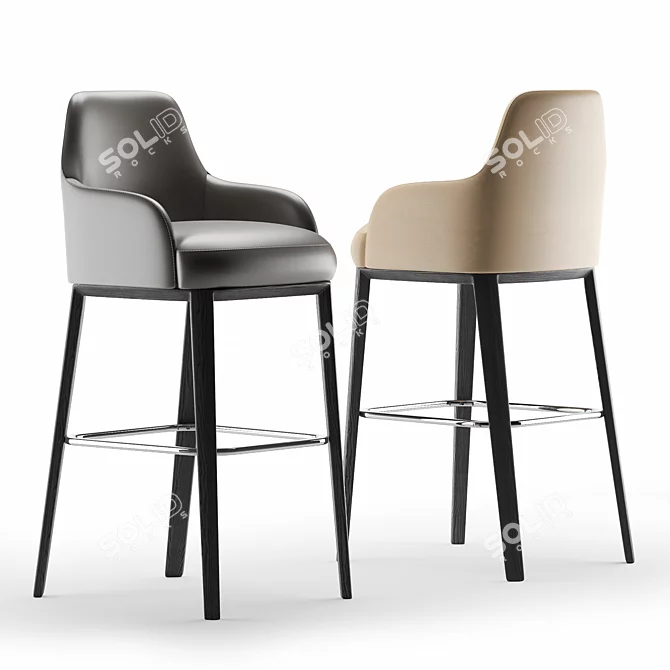 Sophie Lite Chair - Sleek and Stylish Seating 3D model image 2