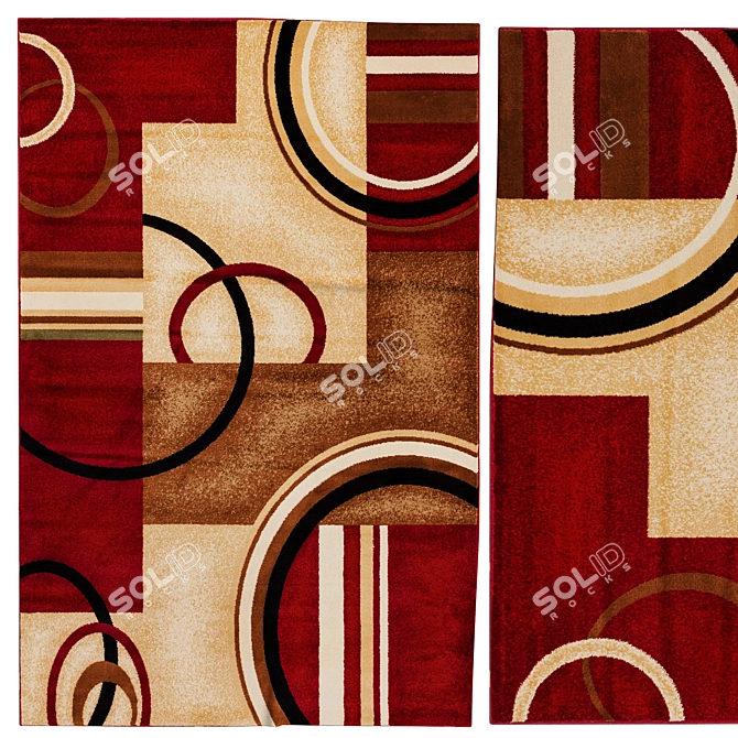 3DMax Carpets - 3 Designs 3D model image 1