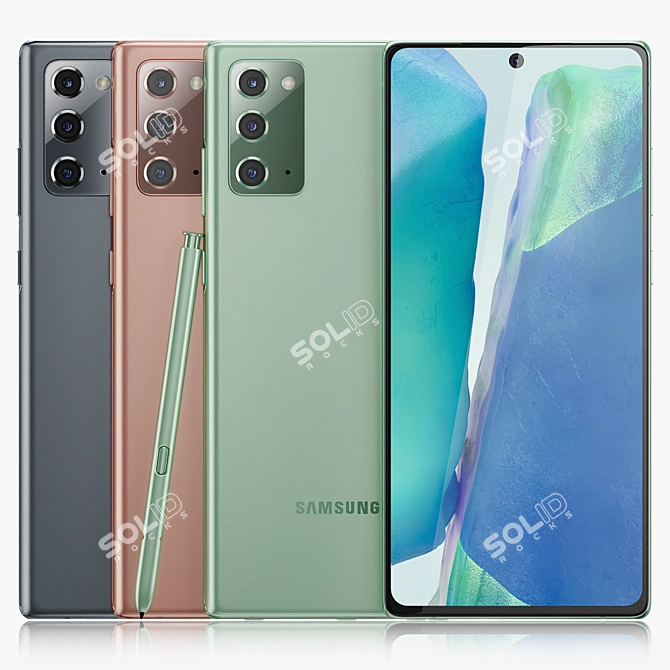 Premium Samsung GALAXY Note 20 - Experience the Best 3D model image 1