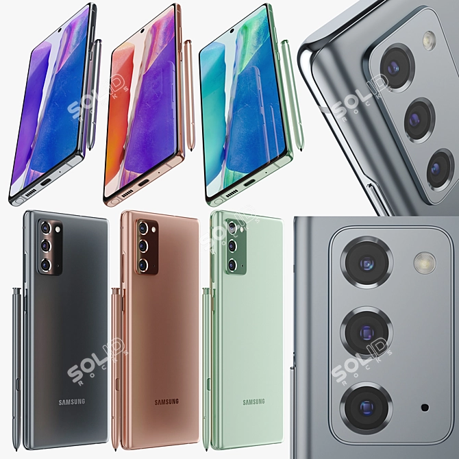 Premium Samsung GALAXY Note 20 - Experience the Best 3D model image 2