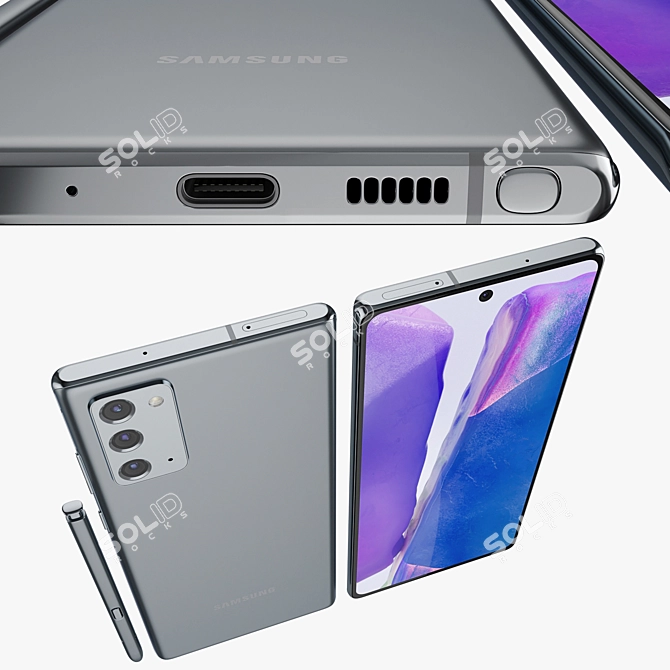 Premium Samsung GALAXY Note 20 - Experience the Best 3D model image 4