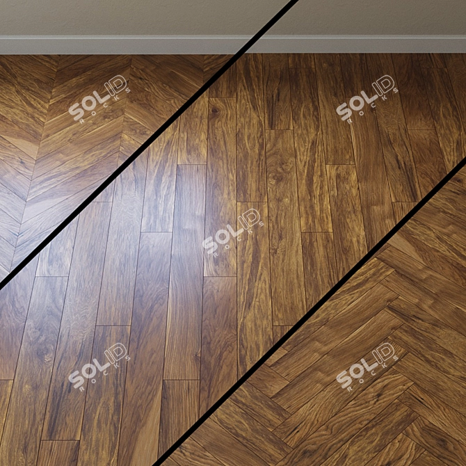 Appalachian Pecan Vintage Parquet 3D model image 1