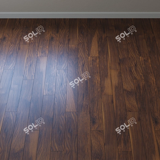 Pecan Red River Parquet 3D model image 2