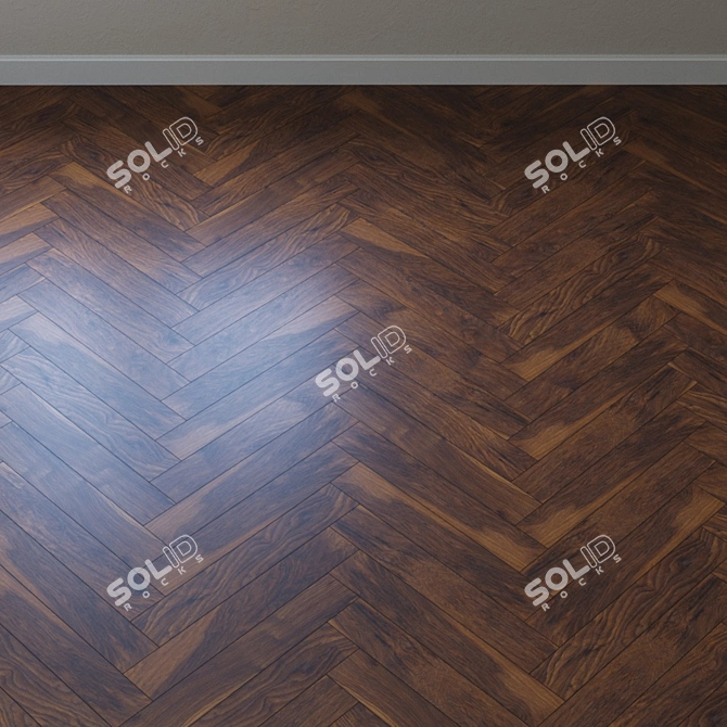 Pecan Red River Parquet 3D model image 4