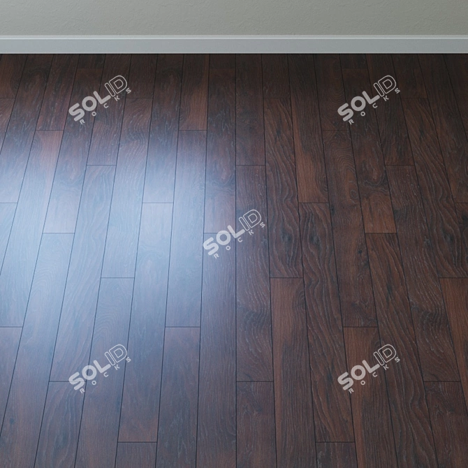 Pecan Smoky Mountains: Exquisite Parquet 3D model image 2