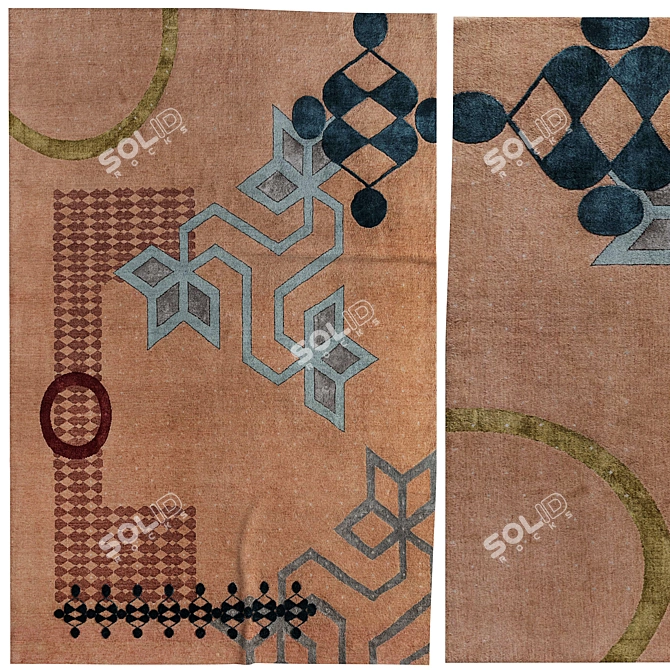 Versatile Carpets in 3 Designs 3D model image 1