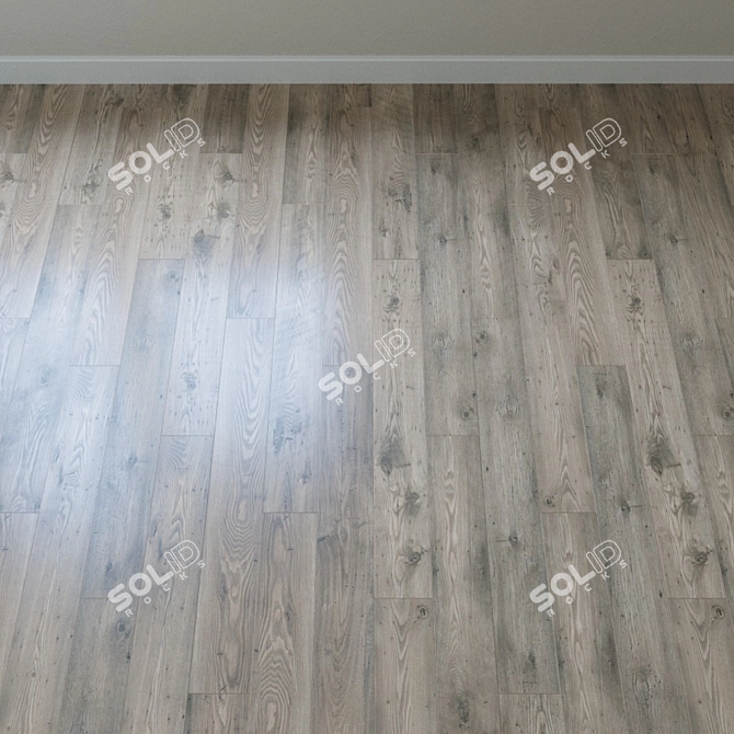 Vintage Classic Northern Oak Parquet 3D model image 2