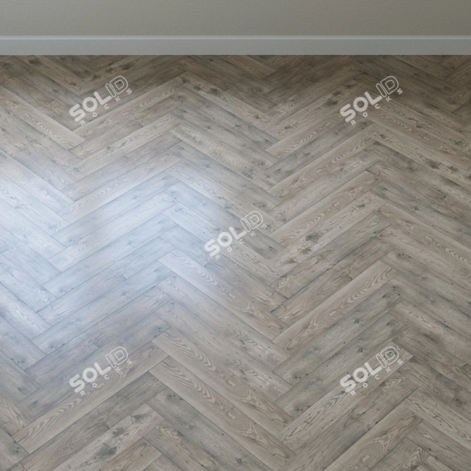 Vintage Classic Northern Oak Parquet 3D model image 3