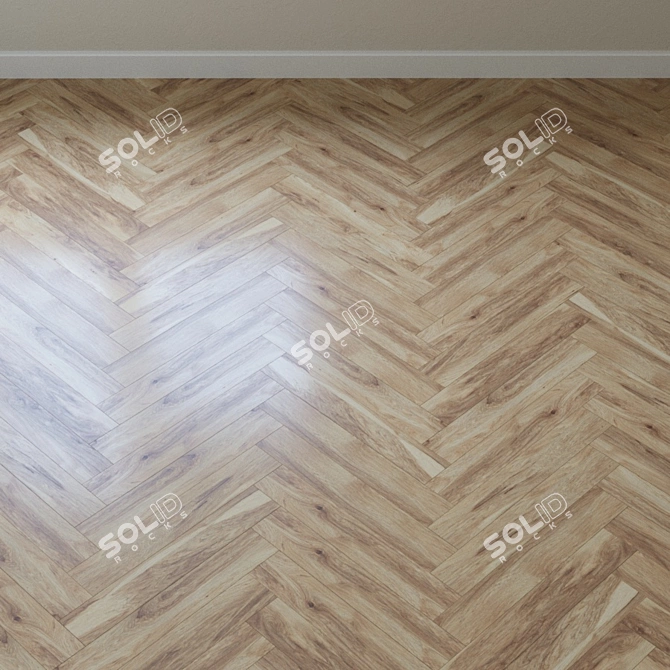 Vintage Classic Natural Pecan Parquet 3D model image 3