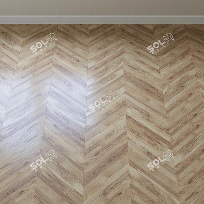 Vintage Classic Natural Pecan Parquet 3D model image 4