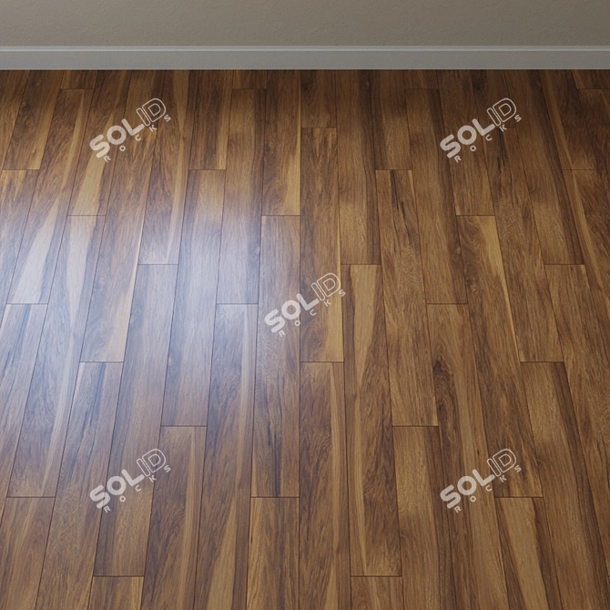 Vintage Appalachian Pecan Parquet 3D model image 2