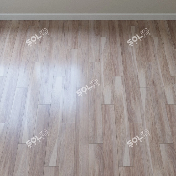 Vintage Pecan Oak Parquet 3D model image 2