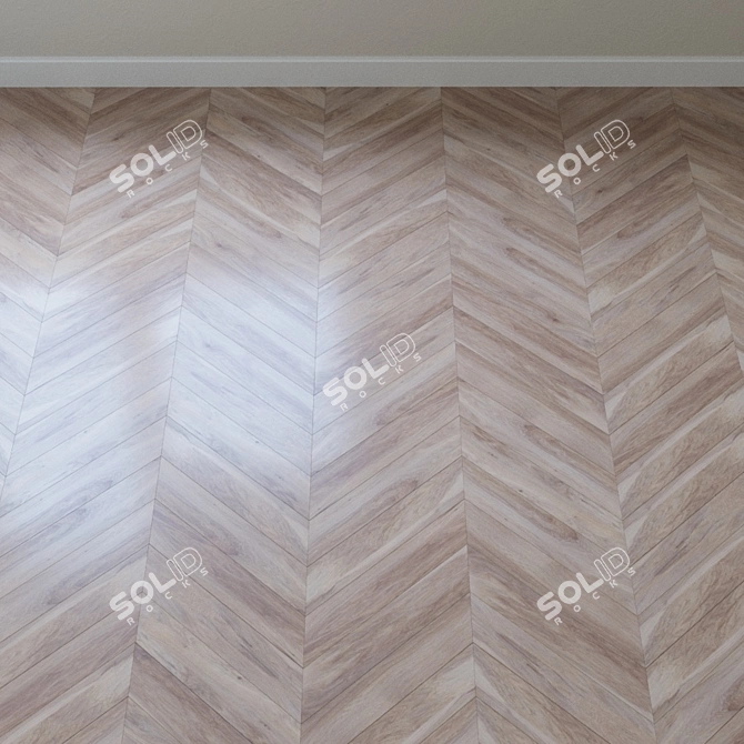 Vintage Pecan Oak Parquet 3D model image 3