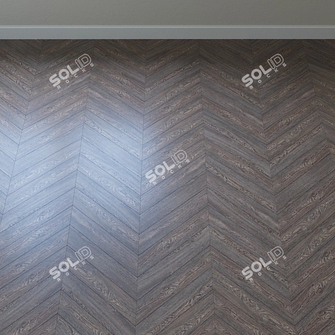 Vintage Beachcomber Oak Parquet 3D model image 4