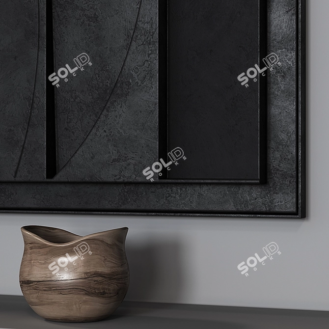Shadow Play Relief Wall Art 3D model image 3