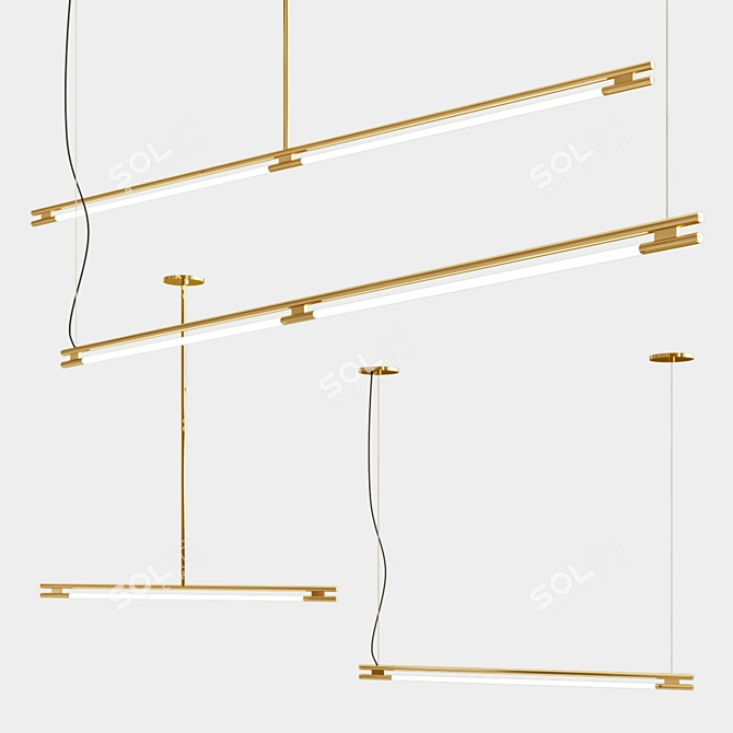 Sleek Elegance: Leto Suspension 3D model image 1