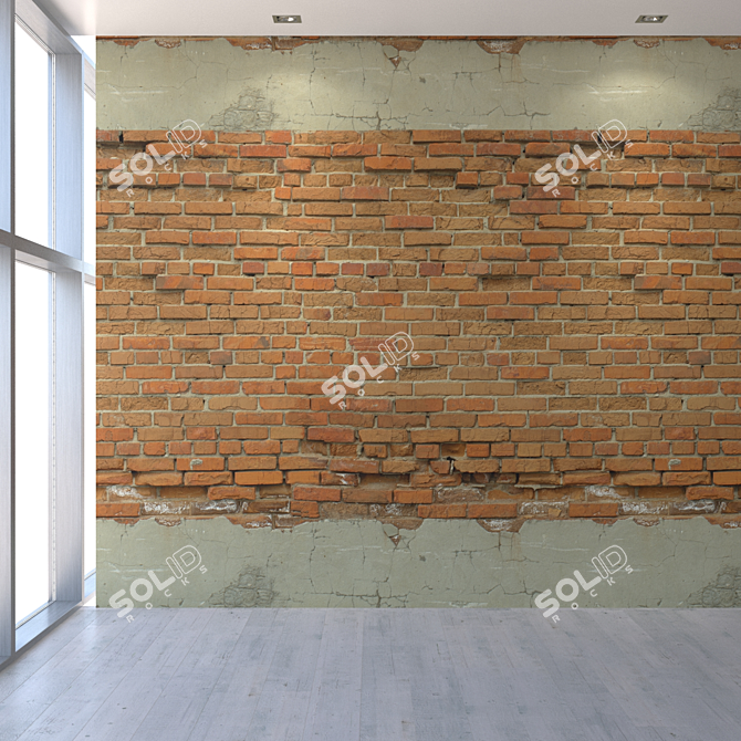 Seamless Brick Wall Texture Kit 3D model image 5