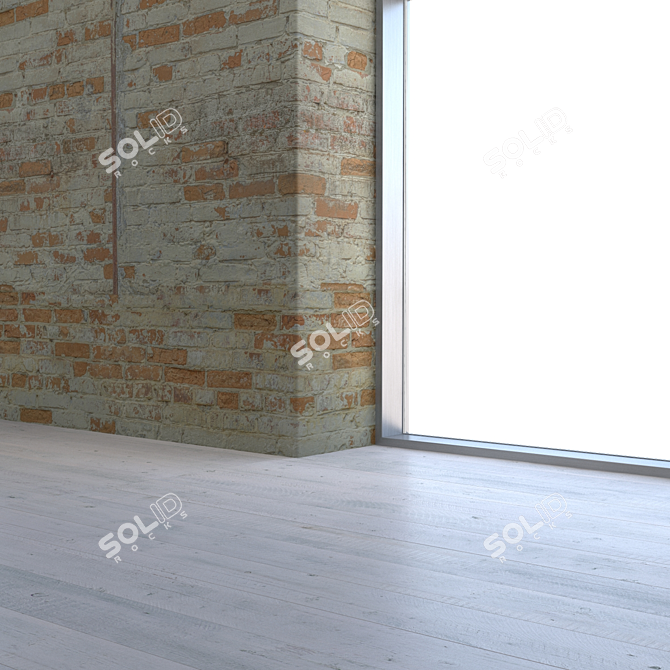 Seamless High-Resolution Brick Texture 3D model image 3