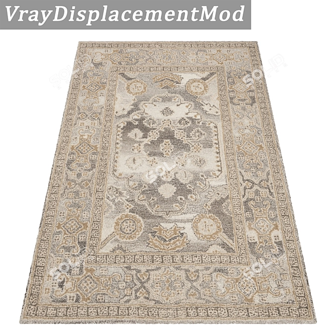 Luxury Rug Set with High-Quality Textures 3D model image 3