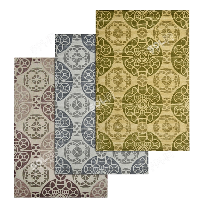 High-Quality Carpet Set - Variety +3 3D model image 1