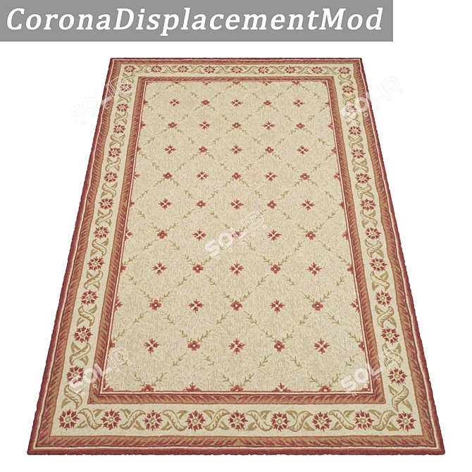 Luxury Carpet Set: 3D Textures 3D model image 4