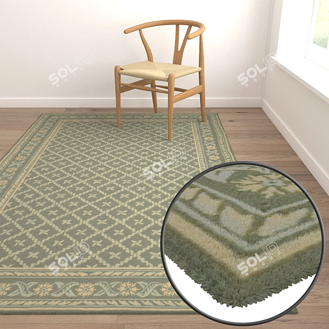 Luxury Carpet Set: 3D Textures 3D model image 5