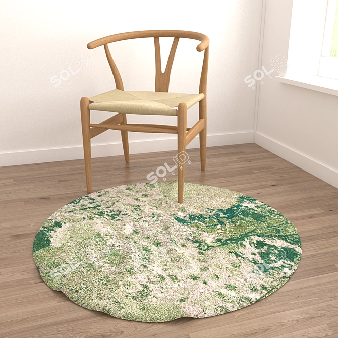 Versatile Round Carpets Set 3D model image 4