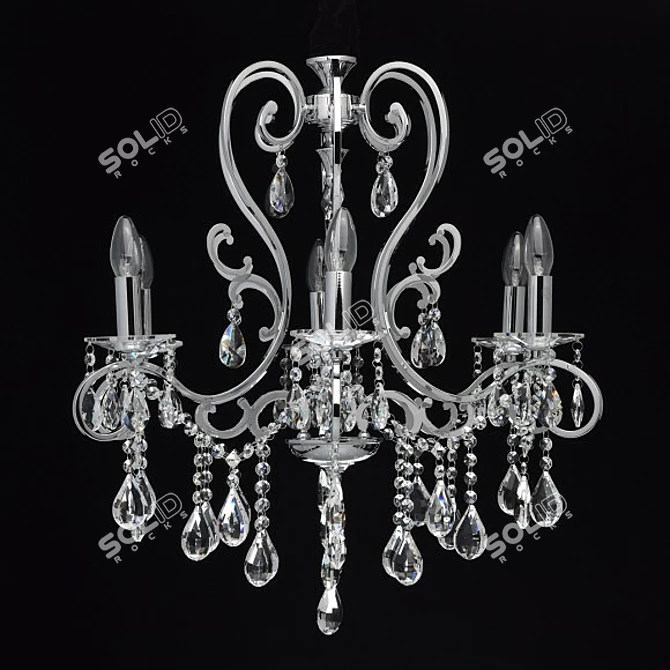 Elegance Illuminated: Classic Chandelier 3D model image 1