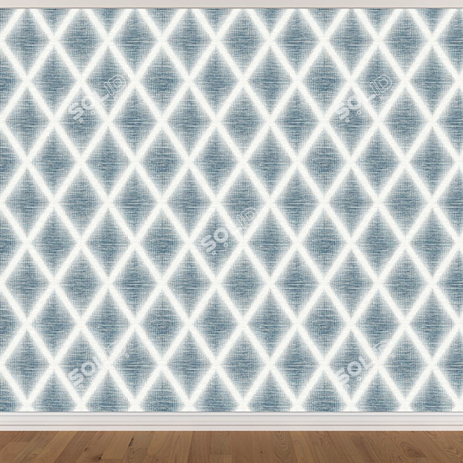 Seamless Wallpaper Set (3 Colors) - 3D Textures 3D model image 4