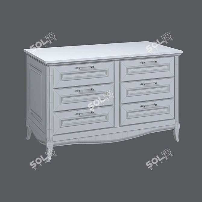 Vintage Chest of Drawers Madlen / Ruta Estella 3D model image 3