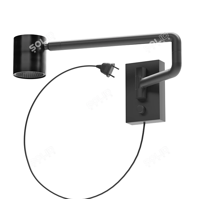 Adjustable Tripod Wall Lamp: NYMÅNE by IKEA 3D model image 2