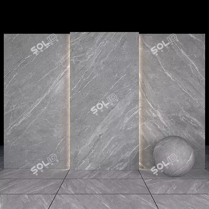 Gray Stone 04: High-quality Texture Set with Multiple Maps 3D model image 1