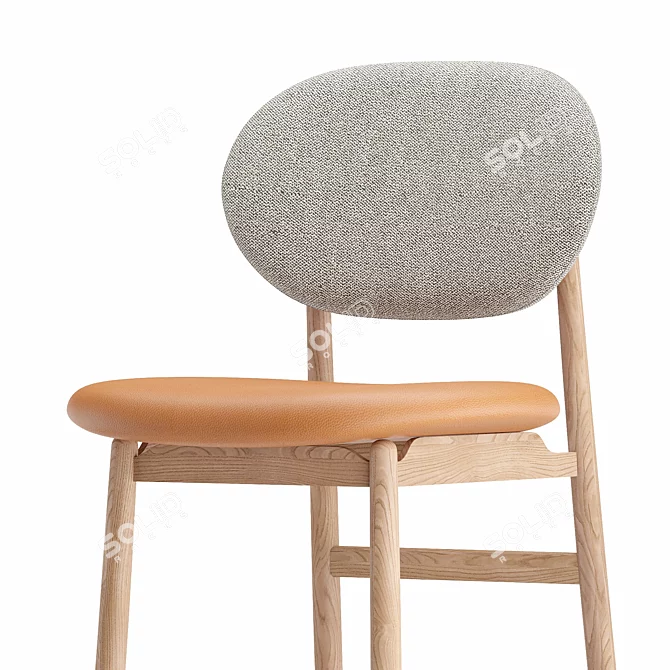 ARIAKE Outline Stool: Versatile Seating Solution 3D model image 4