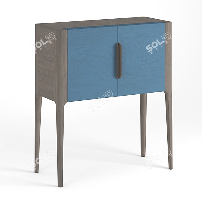 Modern Bar Chest of Drawers: Toffee & More 3D model image 3