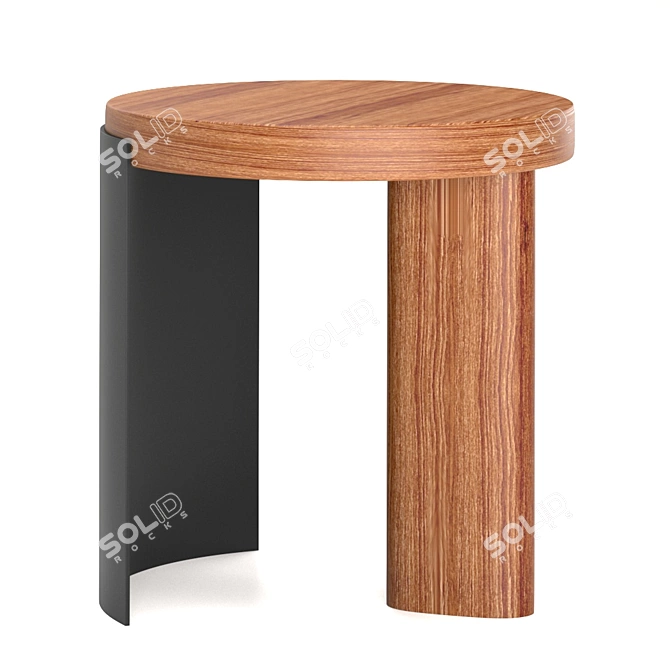 Cassina: Stylish Bedside Table 3D model image 1