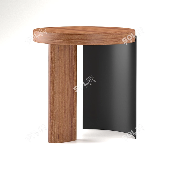 Cassina: Stylish Bedside Table 3D model image 2