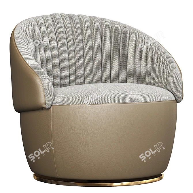 Contemporary Consonance Armchair 3D model image 1