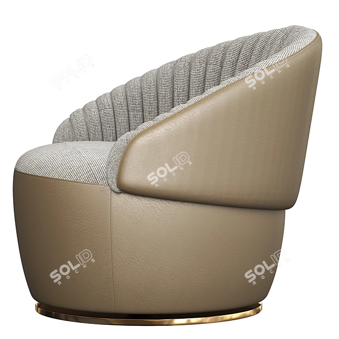 Contemporary Consonance Armchair 3D model image 3