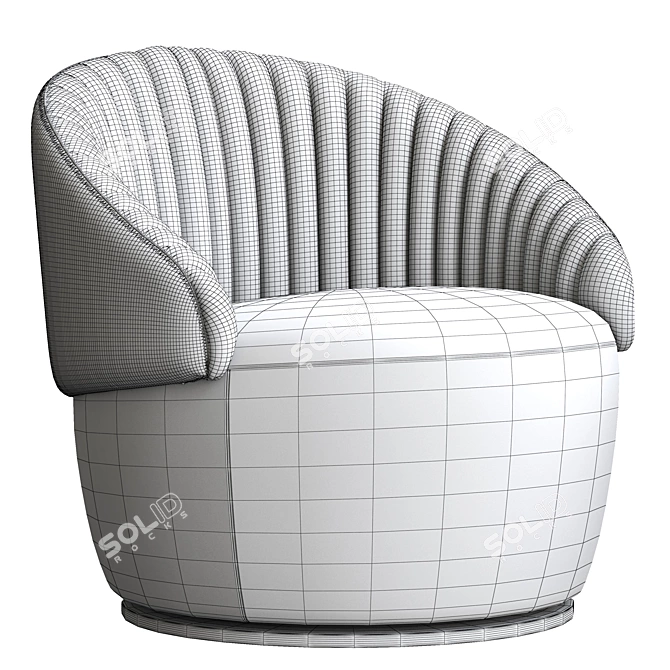 Contemporary Consonance Armchair 3D model image 5