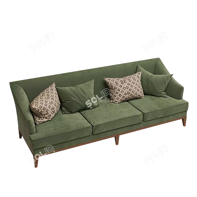 Classic Straight OM Sofa 3D model image 1