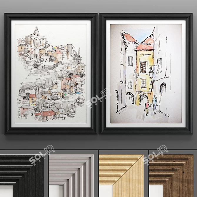 Modern Art Frame Collection 677 3D model image 1