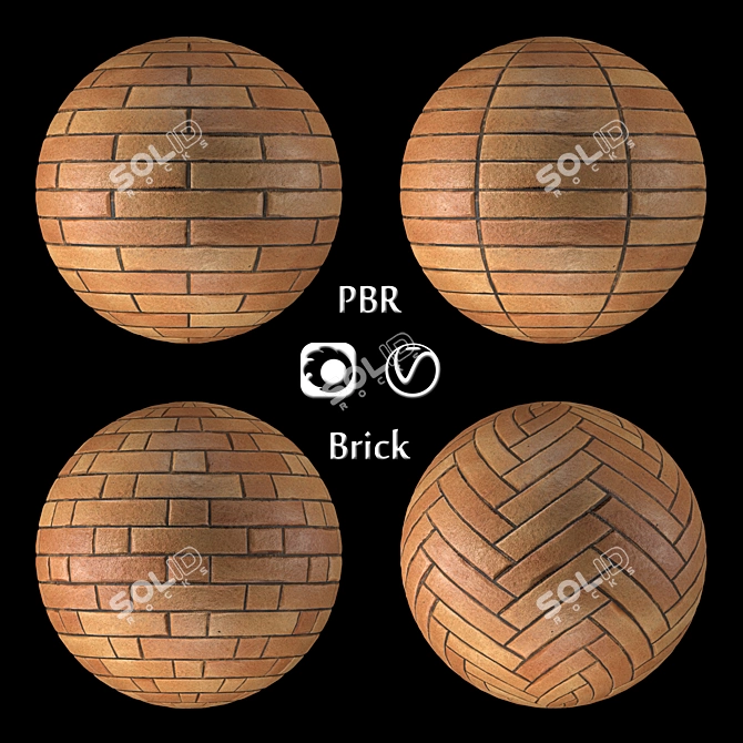 Title: PBR Brick Textures Pack 3D model image 1