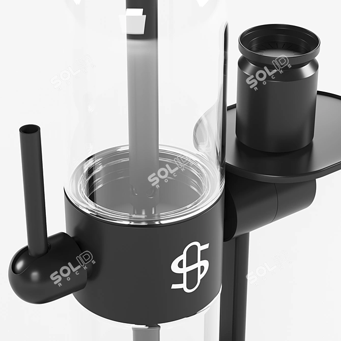 360° Glass Gravity Hookah 3D model image 3